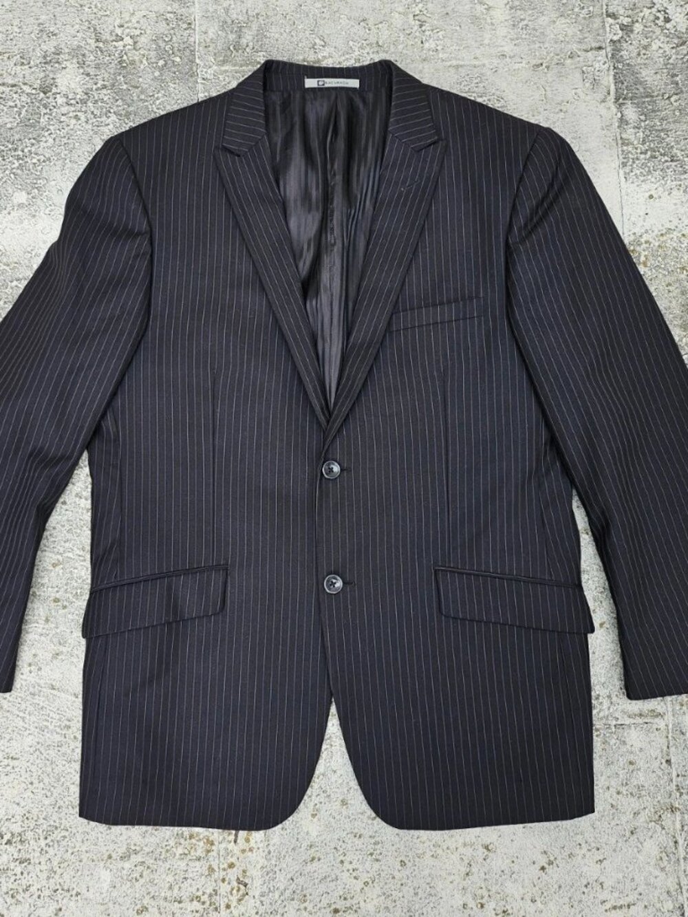 Bachrach Men Blazer Modern Fit Sport Coat Jacket Two Button Style Wool Size 40S